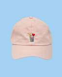 LOVEDRINK CAP PASTEL PINK